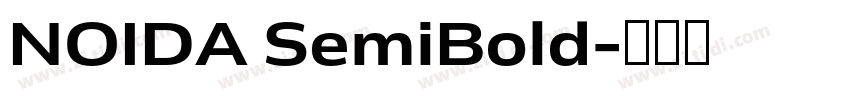 NOIDA SemiBold字体转换 NOIDA SemiBold字体转换